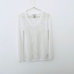 WHITE + WARREN V-Neck Sweater